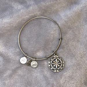 Compass charm bracelet